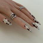 Ivory Swipe press-ons