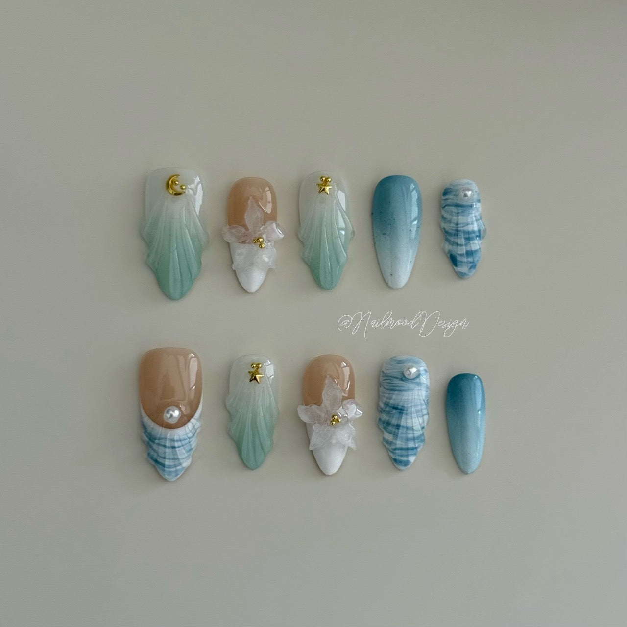 Ocean Breeze Press-ons