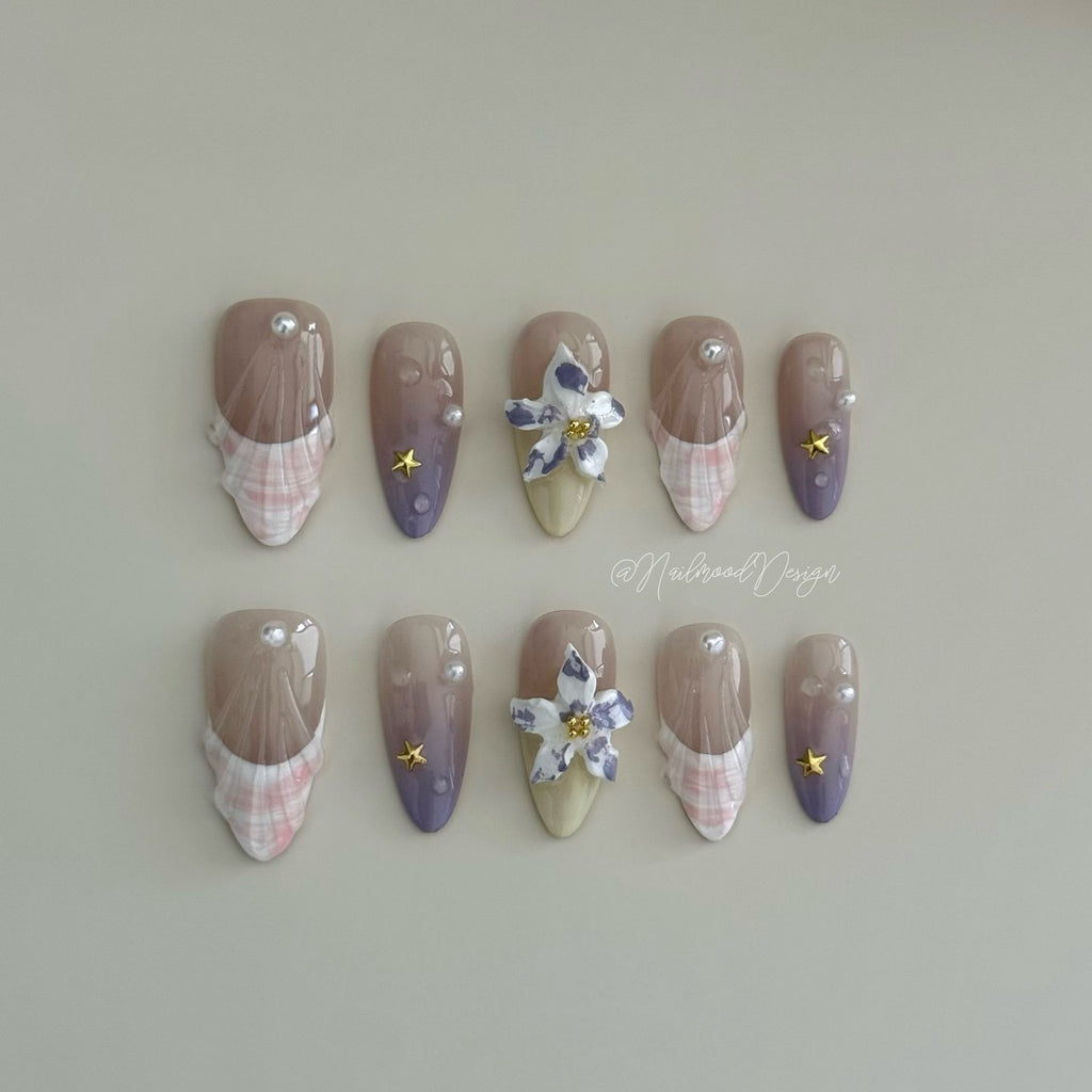 Lilac Sea Mist Press-ons