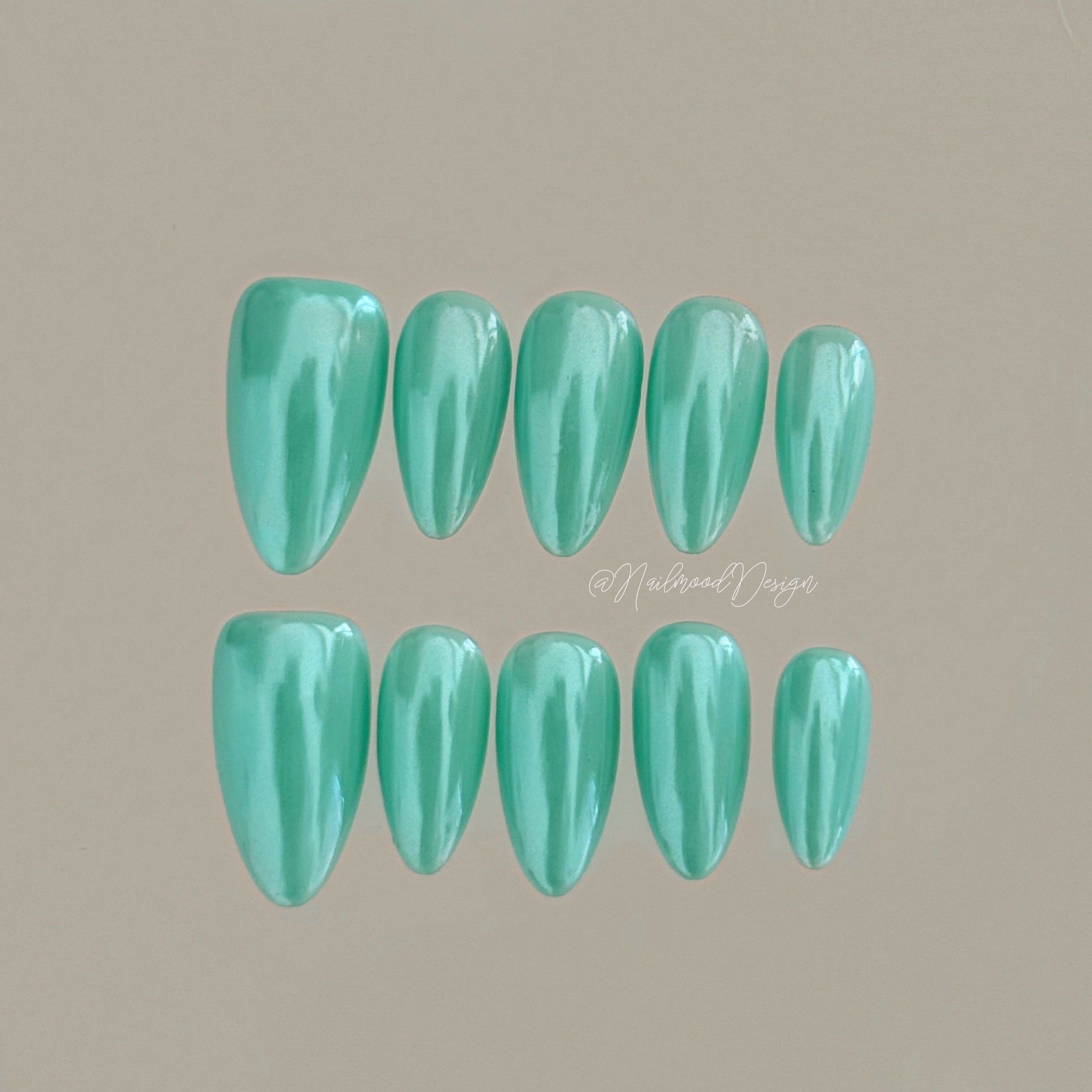 Aqua Prism Press-ons