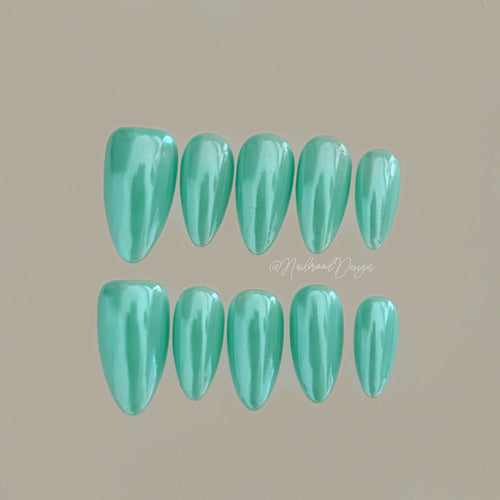 Aqua Prism Press-ons
