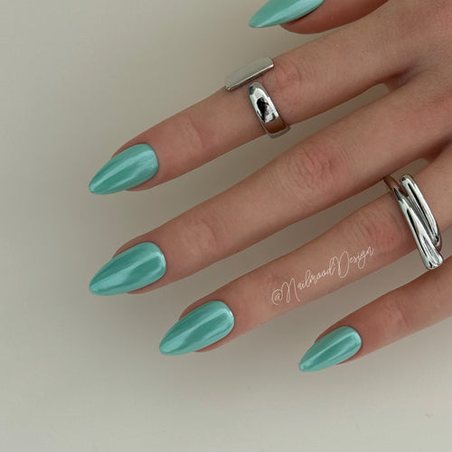 Aqua Prism Press-ons