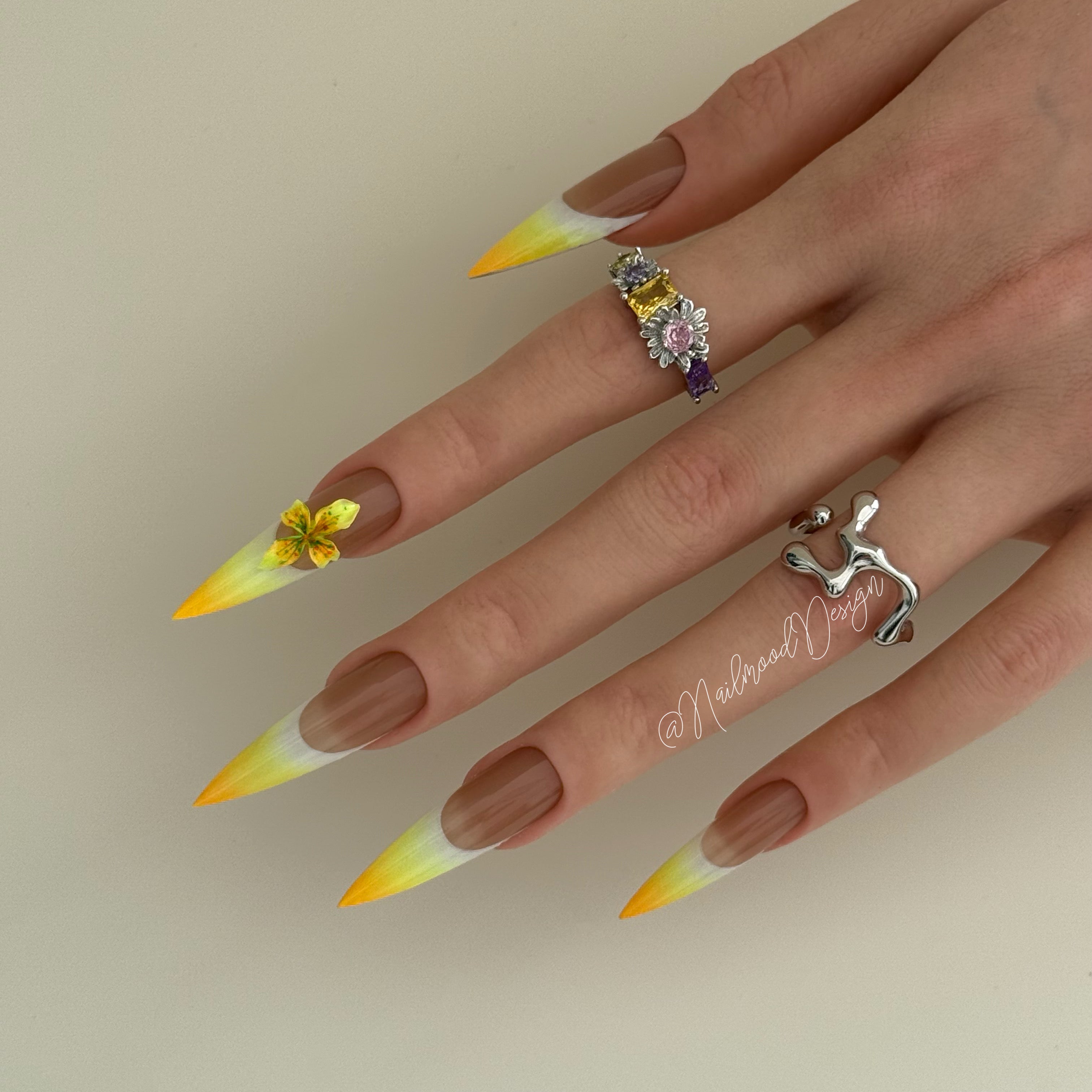 Neon Tropique Press-ons