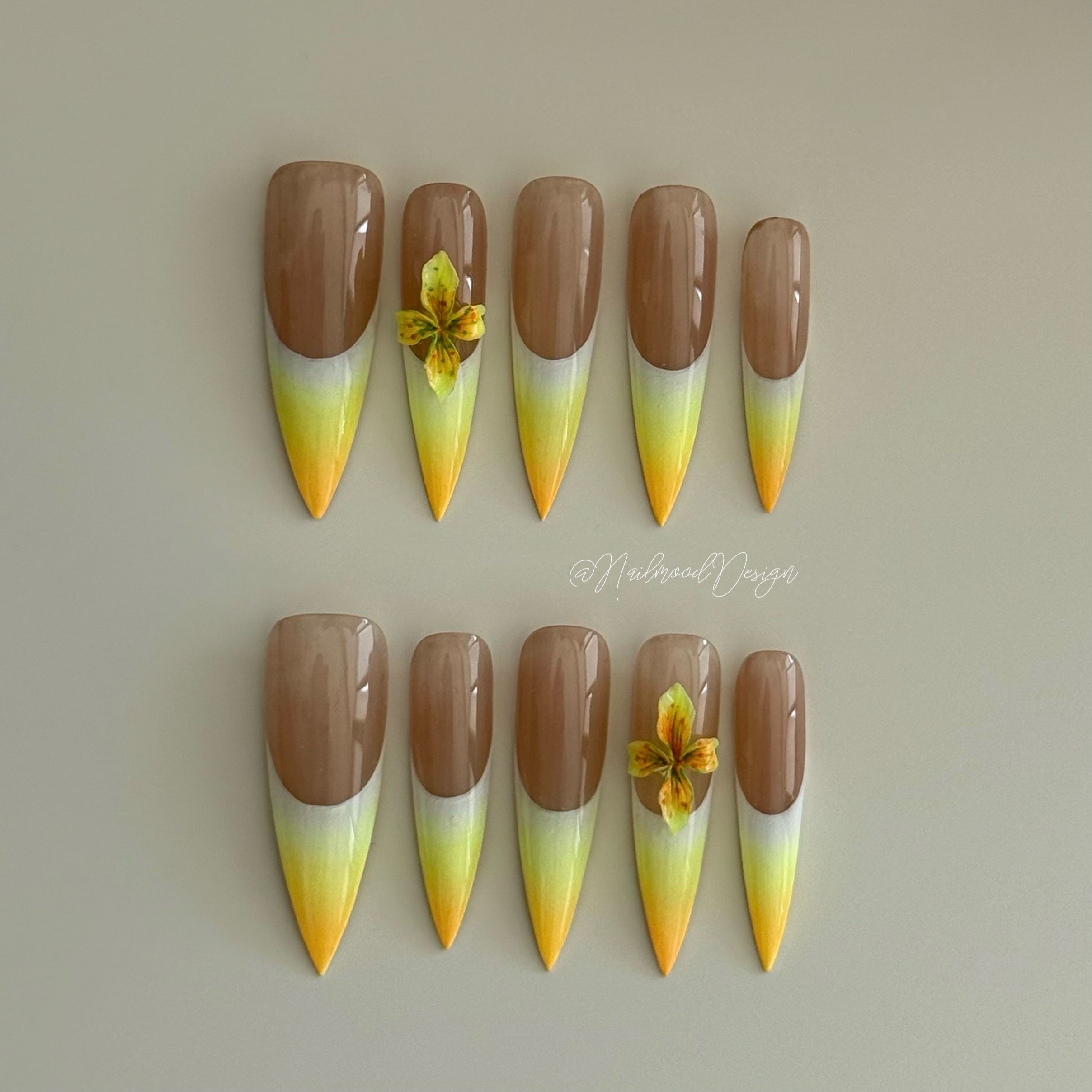 Neon Tropique Press-ons