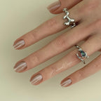 Nude Glow Press-ons Short Square