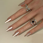 Nude Glow Press-ons Long Oral