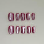 Velvet Wine Flash Press-On Nails