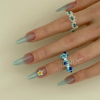 Lunar Breeze Frangipani Press-ons