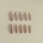 Nude Glow Press-ons Long Oral