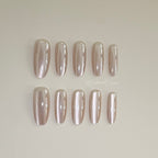 Nude Glow Press-ons Long Oral